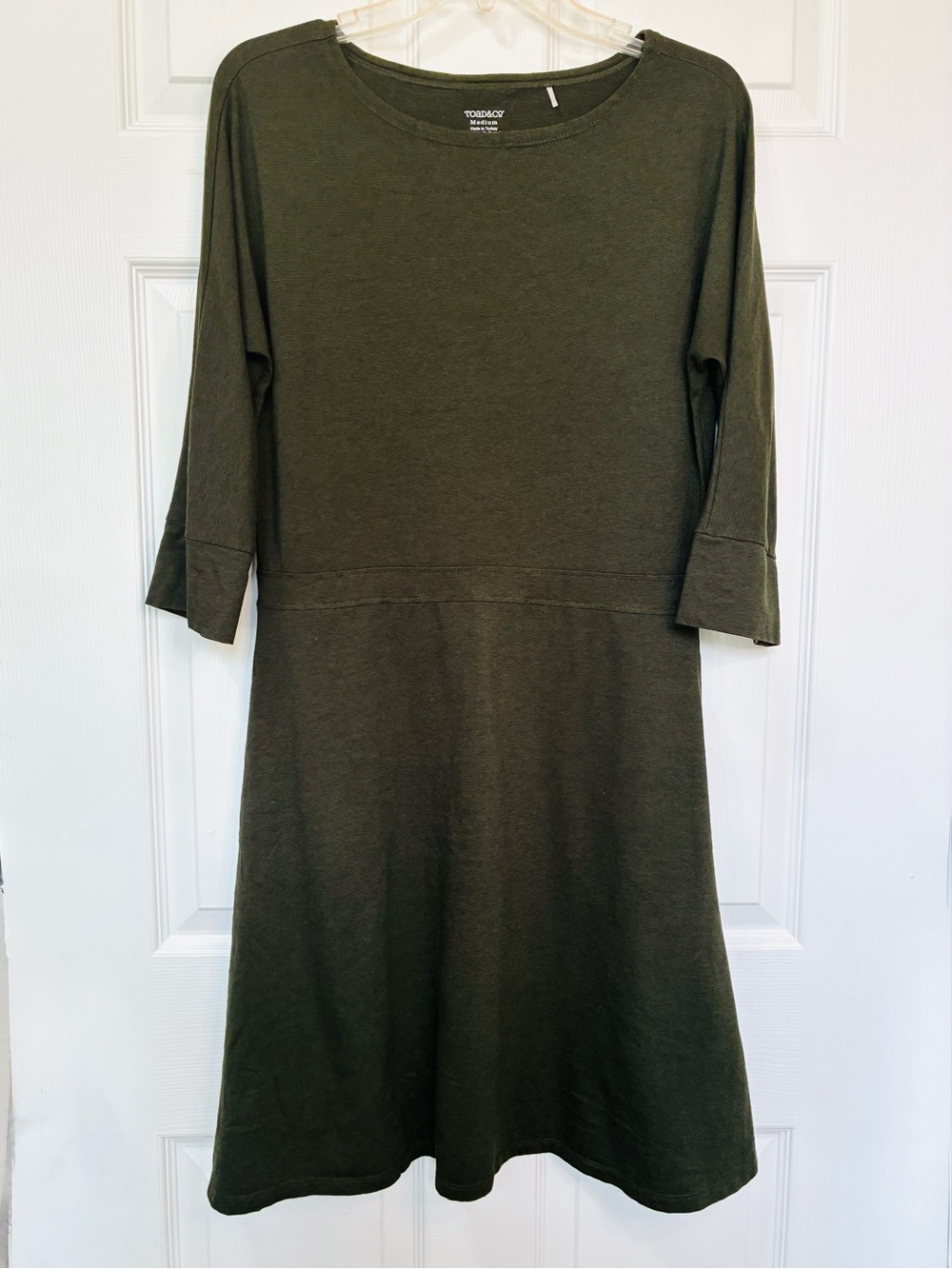 Toad & Co. Knit Dress Women’s Medium Pockets 3/4 Sleeves Fall Boots Festivals